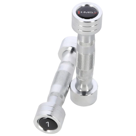 Komplet hantli chromowanych HMS