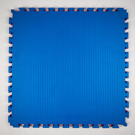 Mata puzzle 4cm LIGHT NIEBIESKO-CZERWONA