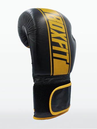 Rękawice bokserskie Boxfit ze skóry naturalnej