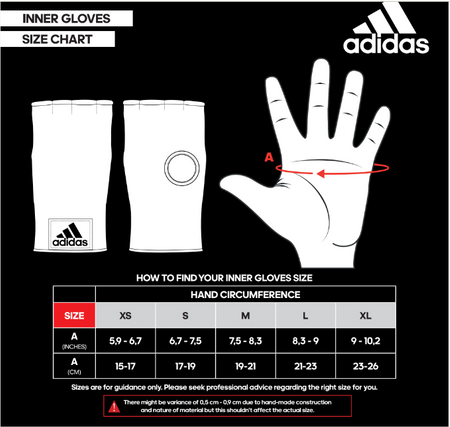 Rękawice wewnętrzne Adidas Mexican czarne