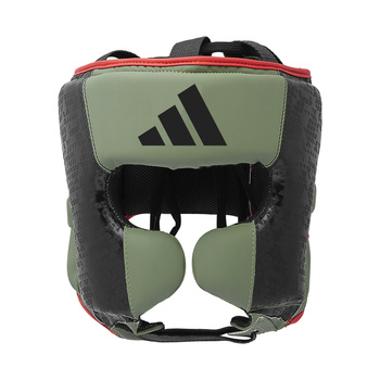 Kask bokserski Adidas COMBAT 50 HG czarno oliwkowy