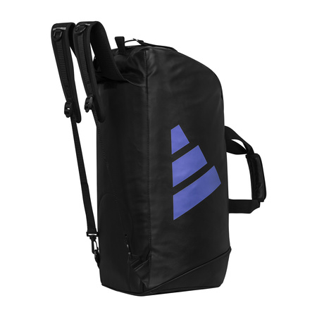 Torba sportowa 2 w 1 Adidas Combat Sports czarno niebieska