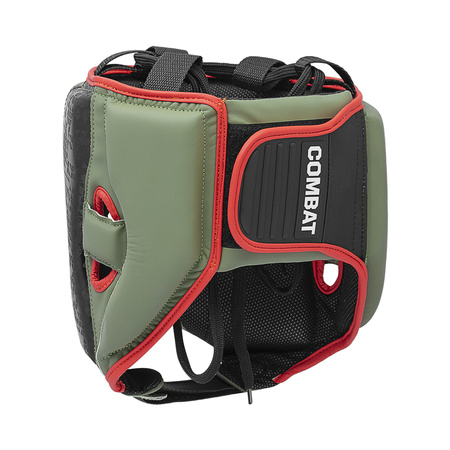 Kask bokserski Adidas COMBAT 50 HG czarno oliwkowy
