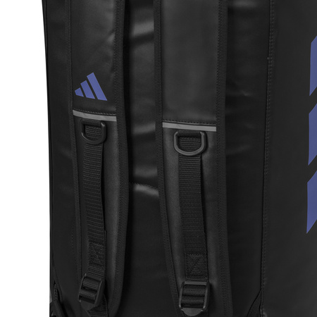 Torba sportowa 2 w 1 Adidas Combat Sports czarno niebieska