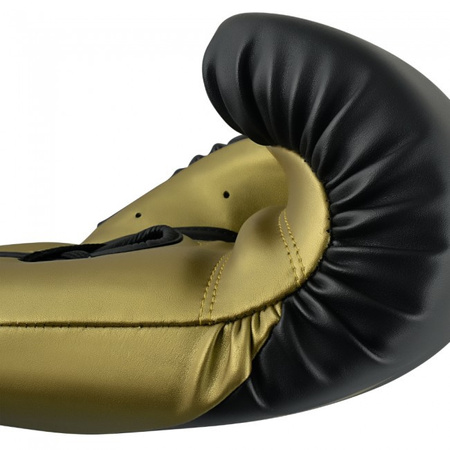 Rękawice bokserskie wiązane Adidas SPEED TILT 350 czarno zlote