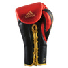 Rękawice bokserskie wiązane Adidas SPEED TILT 750 czerwono czarno złote