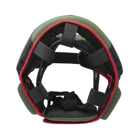 Kask bokserski Adidas COMBAT 50 HG czarno oliwkowy