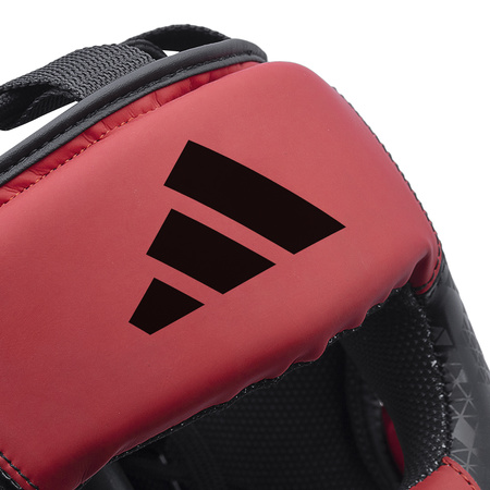 Kask bokserski Adidas COMBAT 50 HG czarno czerwony