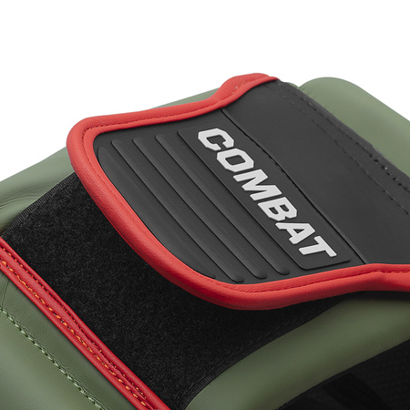 Kask bokserski Adidas COMBAT 50 HG czarno oliwkowy