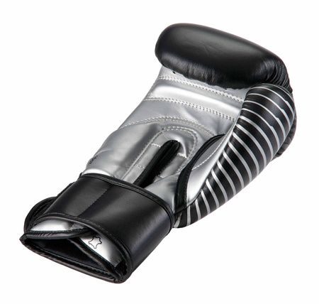 Rękawice do kickboxingu Adidas Kickboxing Competition WAKO czarno srebrne