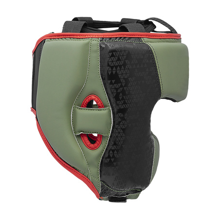 Kask bokserski Adidas COMBAT 50 HG czarno oliwkowy