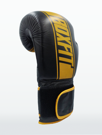 Rękawice bokserskie Boxfit ze skóry naturalnej