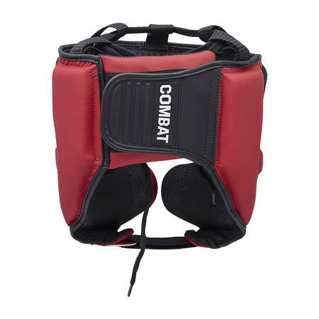 Kask bokserski Adidas COMBAT 50 HG czarno czerwony