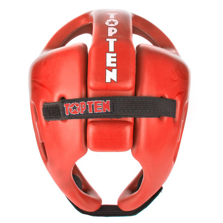 Kask do kickboxingu TOP TEN Competition Fight czerwony WAKO