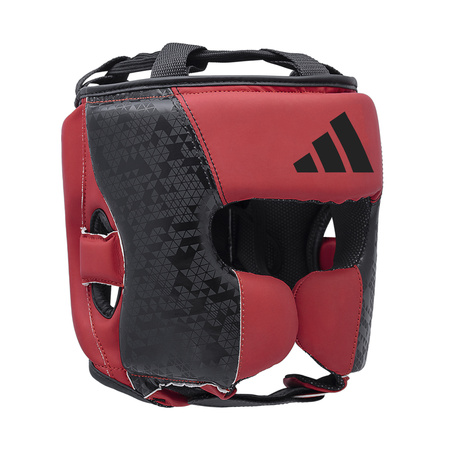Kask bokserski Adidas COMBAT 50 HG czarno czerwony