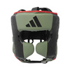 Kask bokserski Adidas COMBAT 50 HG czarno oliwkowy