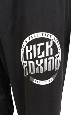 Spodnie do kickboxingu BOXFIT czarne