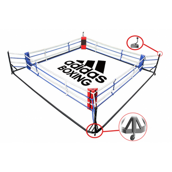 Ring bokserski składany na kółkach