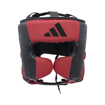 Kask bokserski Adidas COMBAT 50 HG czarno czerwony